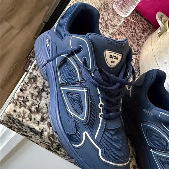 Dior Men's Navy Blue Athletic Sneakers - Picture 7 of 11